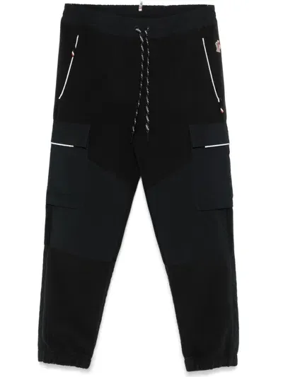 Moncler Fleece Track Pants In Black