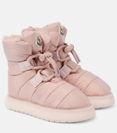 Moncler Gaia Down Snow Boots In Pink