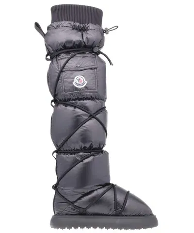 Moncler Gaia Pocket High Boots In Black