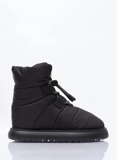 Moncler Gaia Pull Ankle Boots In Black