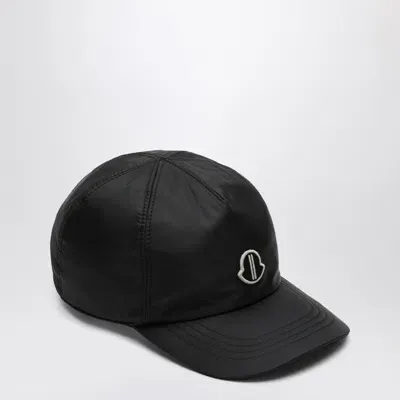 Moncler Genius Black Nylon Baseball Cap