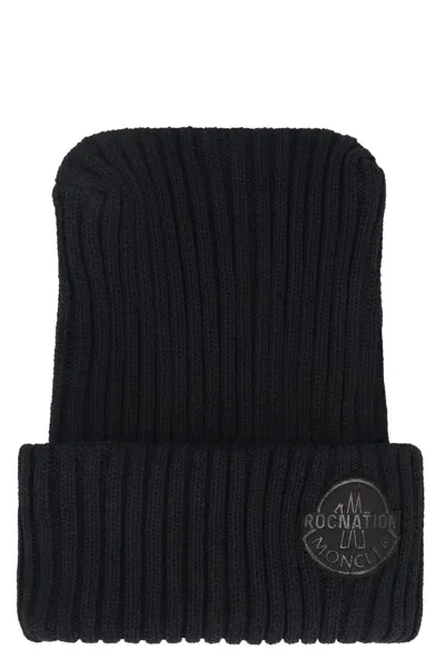 Moncler Genius Moncler X Roc Nation Designed By Jay-z - Wool Hat In Nero