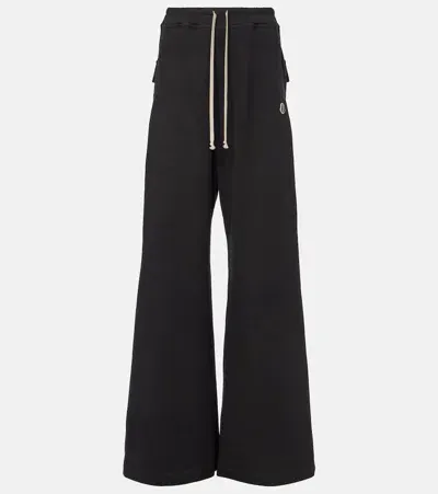 Moncler Genius X Rick Owens Belas Cotton Wide-leg Pants In 999