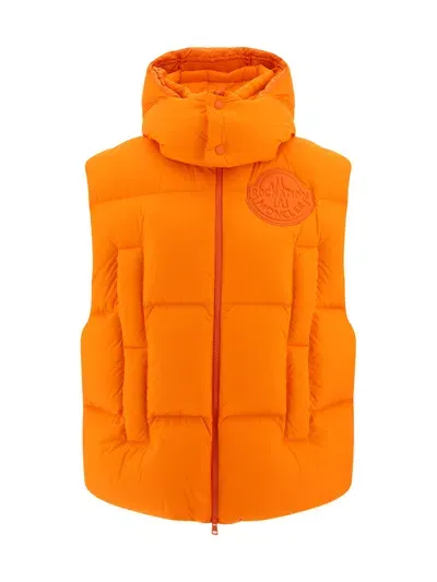 Moncler Genius X Roc Nation By Jay-z Apus Down Vest In Orange