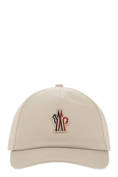 Moncler Grenoble Baseball Cap With Logocappello Da Baseball Con Logo In Beige