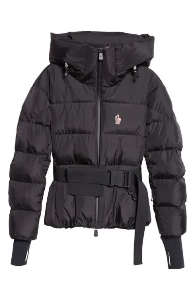 Moncler Grenoble Bouquetin Hooded Down Puffer Jacket In Black