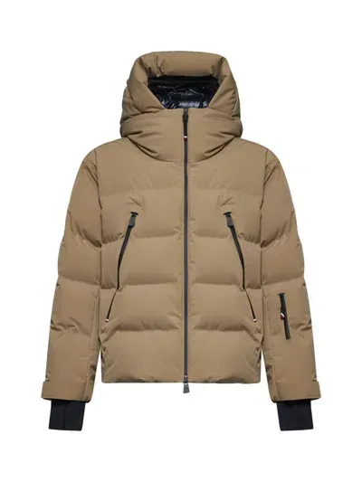 Moncler Grenoble Coats In Beige