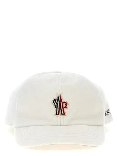 Moncler Grenoble Logo Patch Cap In White