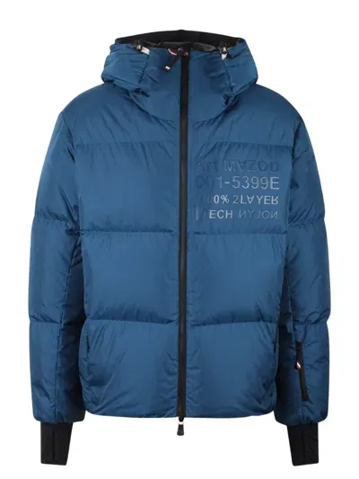 Moncler Grenoble Mazod Short Down Jacket In Blue