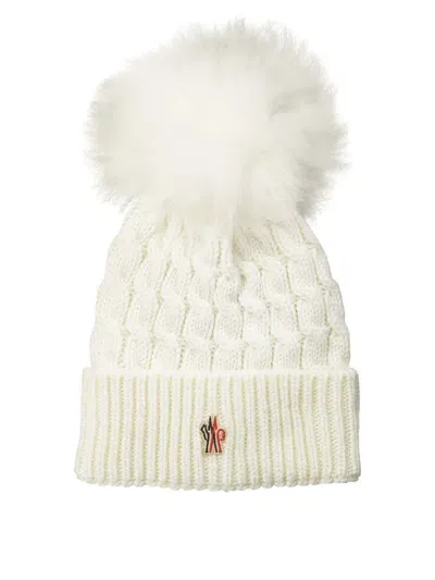 Moncler Grenoble Wool Beanie In White