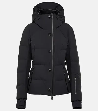 Moncler Guyane Down-paneled Ski Jacket In Black