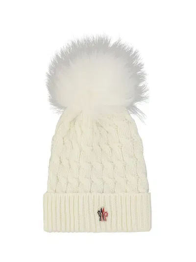 Moncler Hats In White