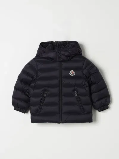 Moncler Babies' Jacket  Kids Color Blue 1 In Black