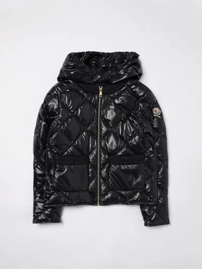 Moncler Jacket  Kids Color Blue In Black