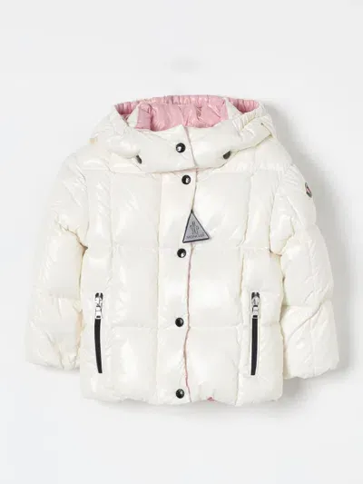 Moncler Babies' Jacket  Kids Color Yellow Cream In White