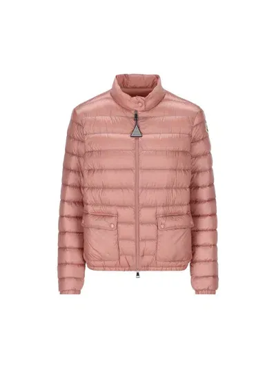 Moncler Lans Short Down Jacket In Pink