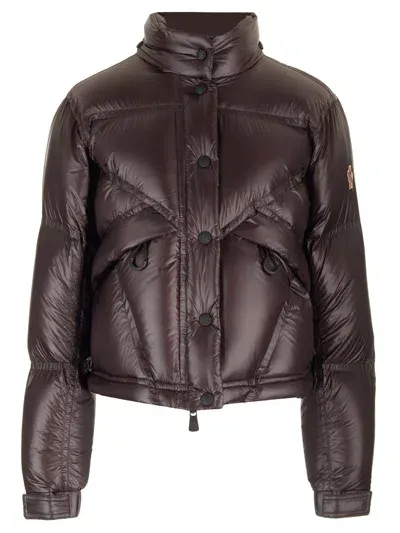 Moncler Julier Bomber Jacket In Brown