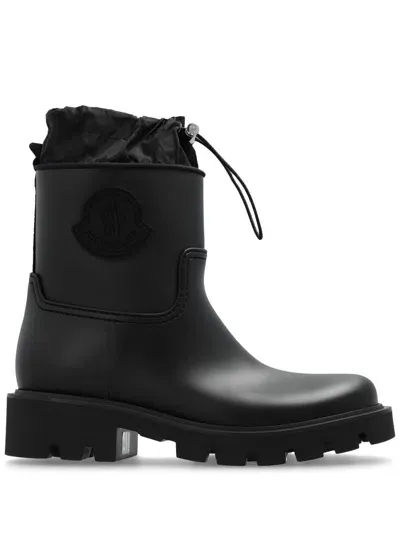 Moncler Kickstream Rain Boots In Black