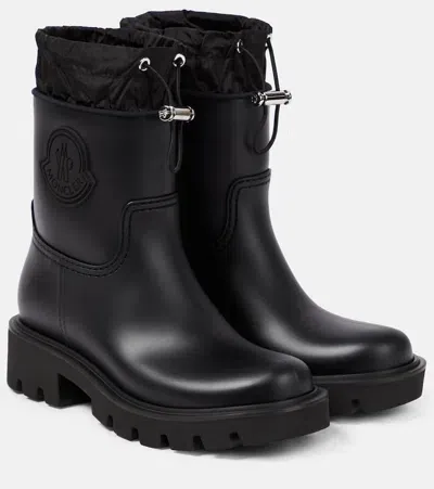 Moncler Kickstream Rain Boots In Black