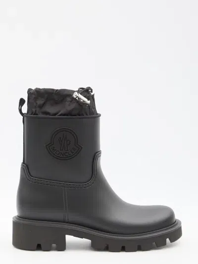 Moncler Kickstream Rain Boots In Black