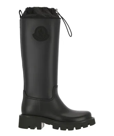 Moncler Kickstream Rain Boots In Black