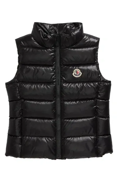 Moncler Kids' Ghany Down Puffer Vest In Black