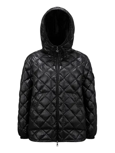 Moncler Lightweight Jacket With Hood And Padding In Black