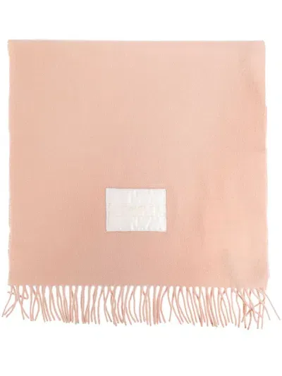 Moncler Wool Scarf In Pink