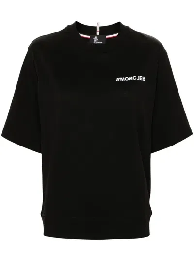 Moncler Logo-print T-shirt In Black