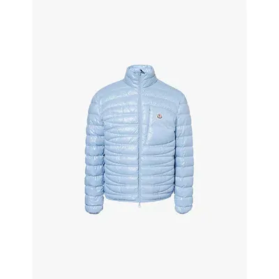 Moncler Leveche Nylon Down Jacket In Light Blue