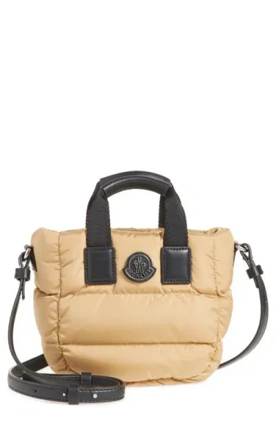 Moncler Micro Caradoc Puffer Crossbody Tote In Yellow