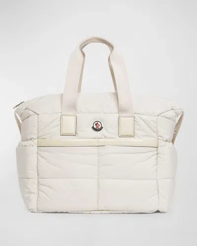 Moncler Mommy Tote Bag In White