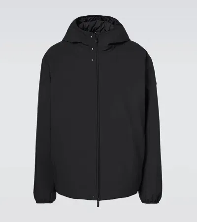 Moncler Polset Tech Down Jacket In Black