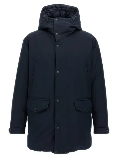 Moncler Prefouns Reversible Down Jacket In Blue