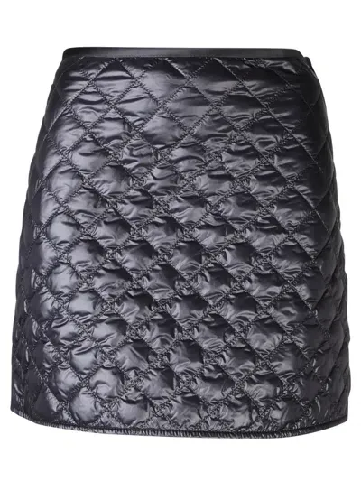 Moncler Quilted Mini Skirt Black