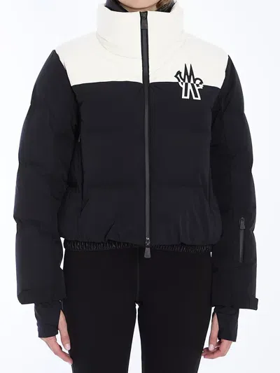 Moncler Stennes Performance Down Ski Jacket In Black&white