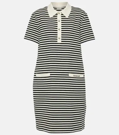 Moncler Striped Cotton-blend Minidress