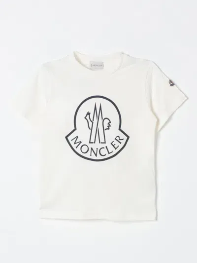 Moncler T-shirt  Kids Color Beige In White