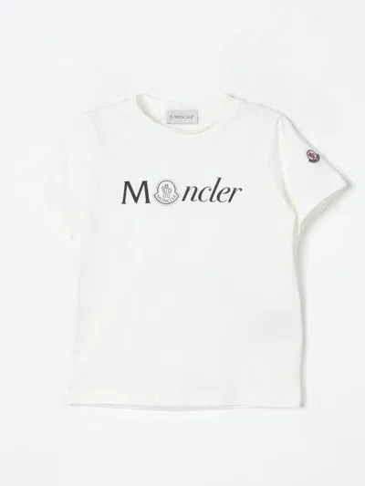 Moncler T-shirt  Kids Color Beige In White