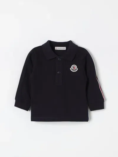 Moncler Babies' T-shirt  Kinder Farbe Blau In Black