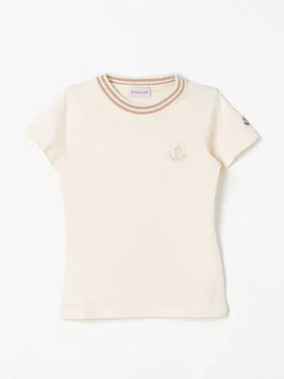 Moncler T-shirt  Kids Color Cream In Pink