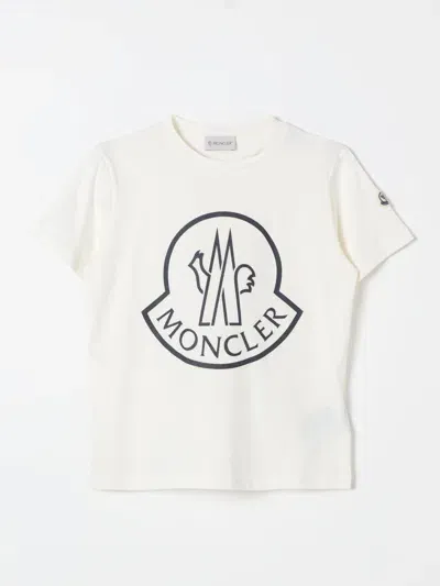 Moncler T-shirt  Kids Color White In Brown