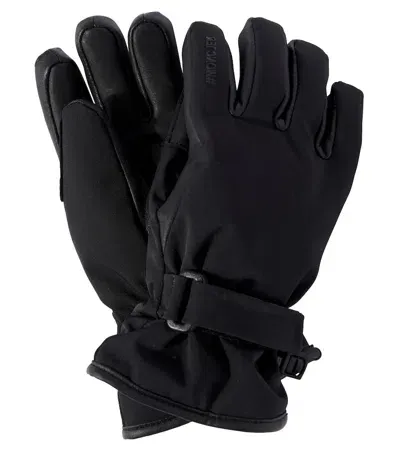 Moncler Kids' Technical Gloves In Black