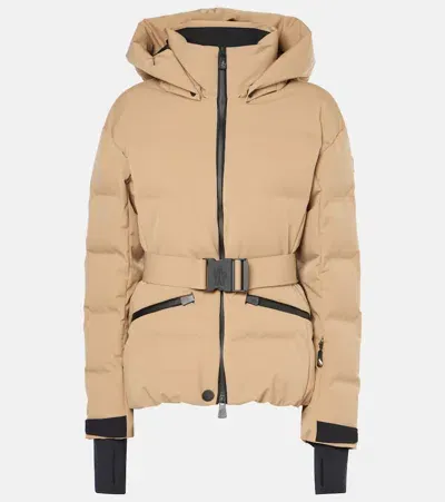 Moncler Tolima Quilted Down Ski Jacket In Beige