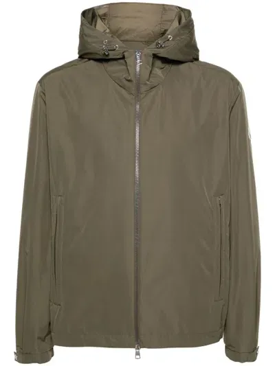 Moncler Traversier Rain Jacket In Medium Green