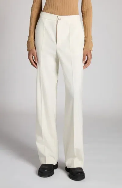 Moncler Drawstring Straight Leg Pants In White