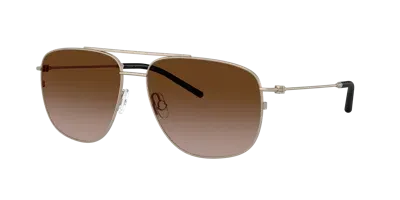 Moncler Unisex Sunglasses Me4004 Alumni In Dark Brown Mirror Rose Gold