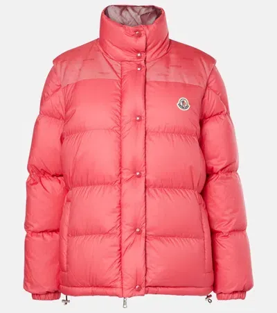 Moncler Verone Down Jacket In Pink