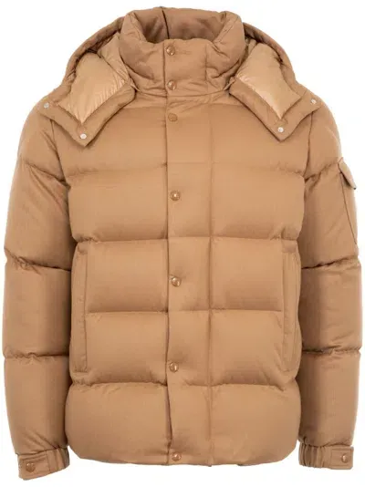 Moncler Vezere Puffer Jacket In Neutrals