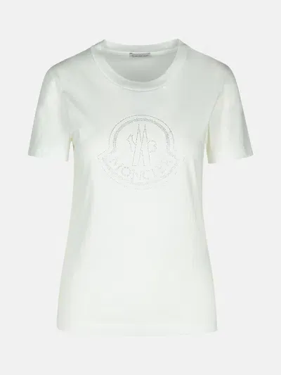 Moncler White Cotton T-shirt